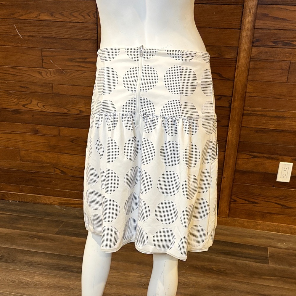 Source Unknown Cream Skirt with Black Circles - Picture 3 of 3